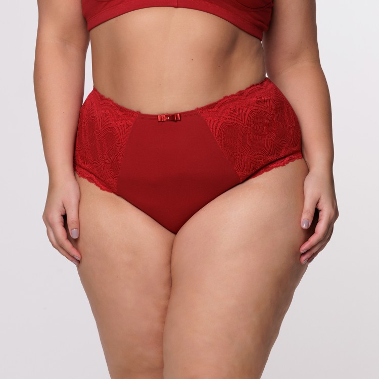 Caleçon Plus Size Rubi em Renda Toda Forrada em Algodão Egípcio