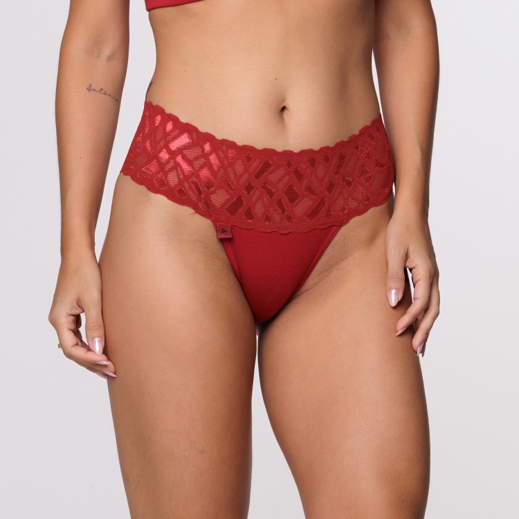 Tanga Rendão Rubi em Algodão Egípcio