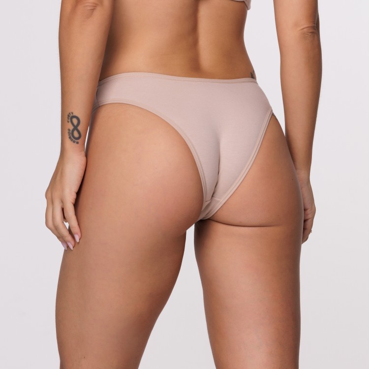 Tanga Básica Areia em Algodão Egípcio Areia