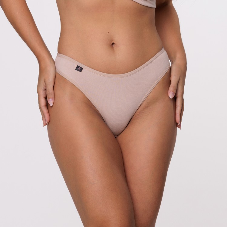 Tanga Básica Areia em Algodão Egípcio Areia