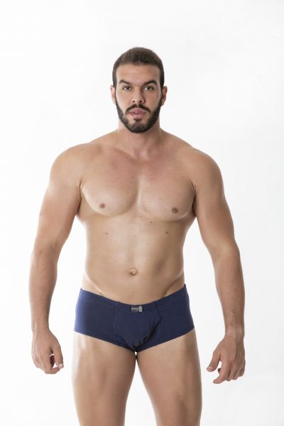 Cueca Slip Marinho em Algodão Egípcio