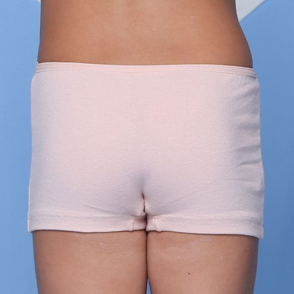 Cueca Feminina Infantil Nude de Algodão Egípcio