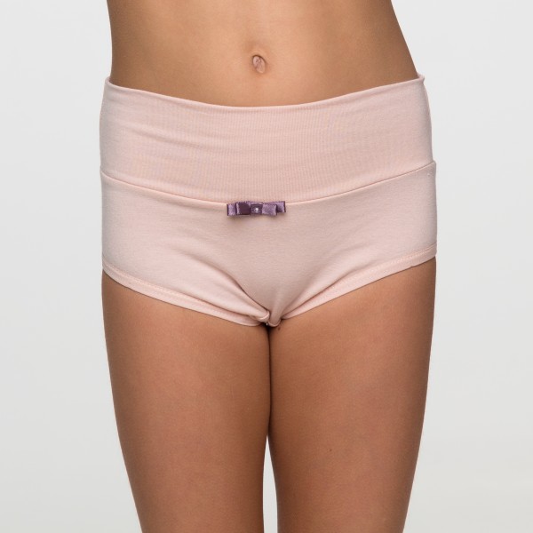 Calcinha Cós Super Largo Infantil  Nude em Algodão Egípcio