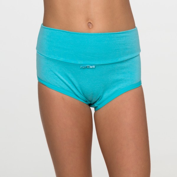 Calcinha Cós Super Largo Infantil verde esmeralda em Algodão Egípcio