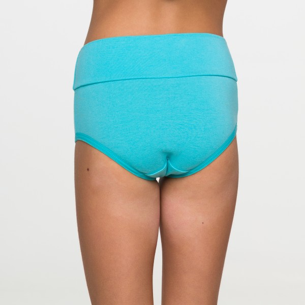 Calcinha Cós Super Largo Infantil verde esmeralda em Algodão Egípcio