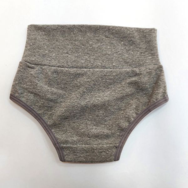Calcinha Cós Super Largo Infantil  Mescla Escuro em Algodão Egípcio