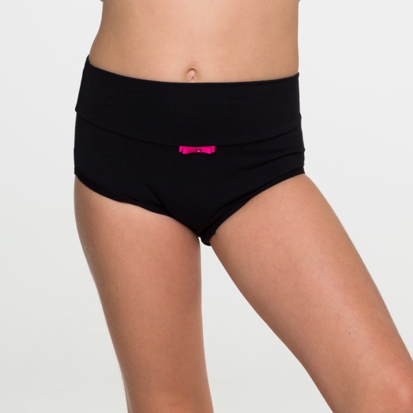 Calcinha Cós Super Largo Infantil  Preto em Algodão Egípcio