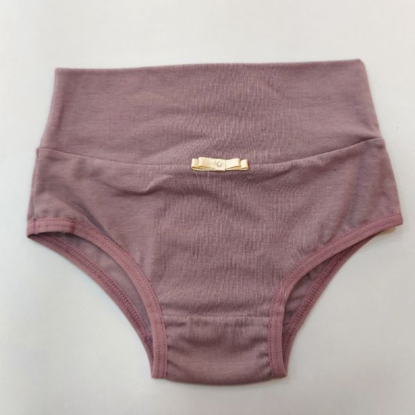 Calcinha Cós Super Largo Infantil  Satim em Algodão Egípcio