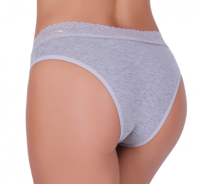 Tanga Renda na Cintura em Algodão Egípcio