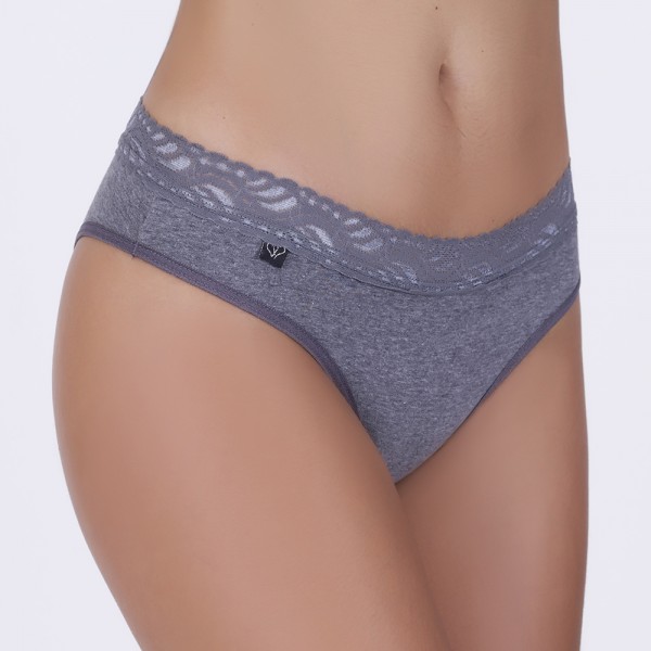 Tanga Renda na Cintura em Algodão Egípcio