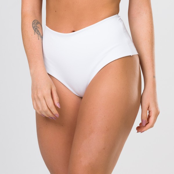 Calçola Fio Duplo Branco c/ média Compressão