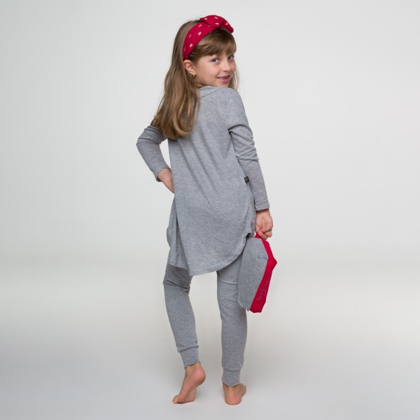 PIJAMA INFANTIL BICOLOR  EM ALGODÃO