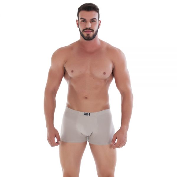 Cueca Boxer Adulto Areia em Algodão Egípcio