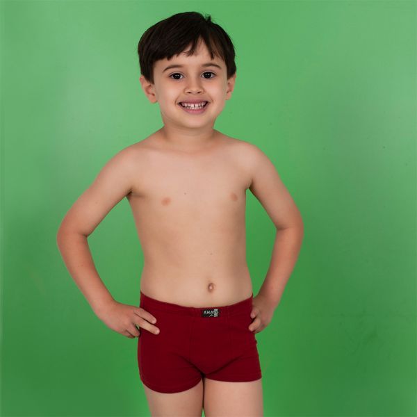 Cueca Boxer Infantil Rubi em Algodão Egípcio